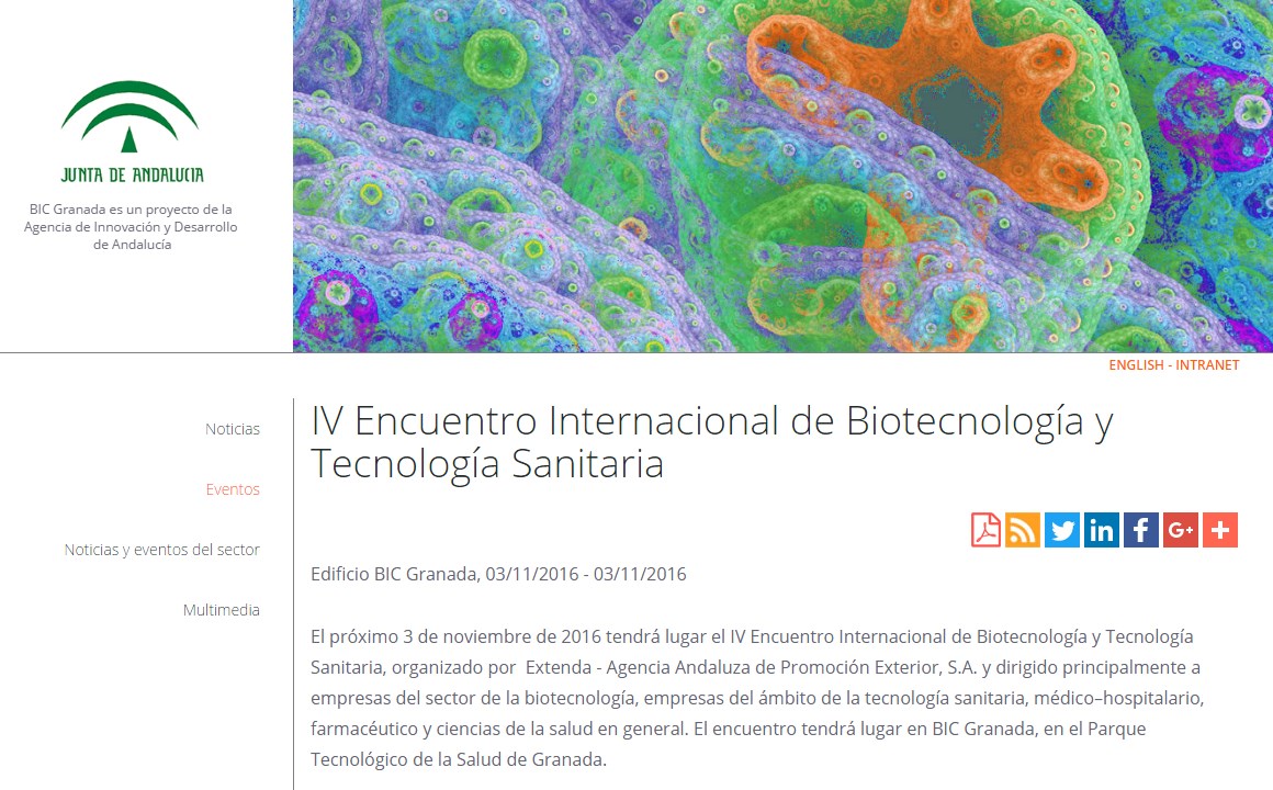 IV Encuentro Internacional de Biotecnología y Tecnología Sanitaria
