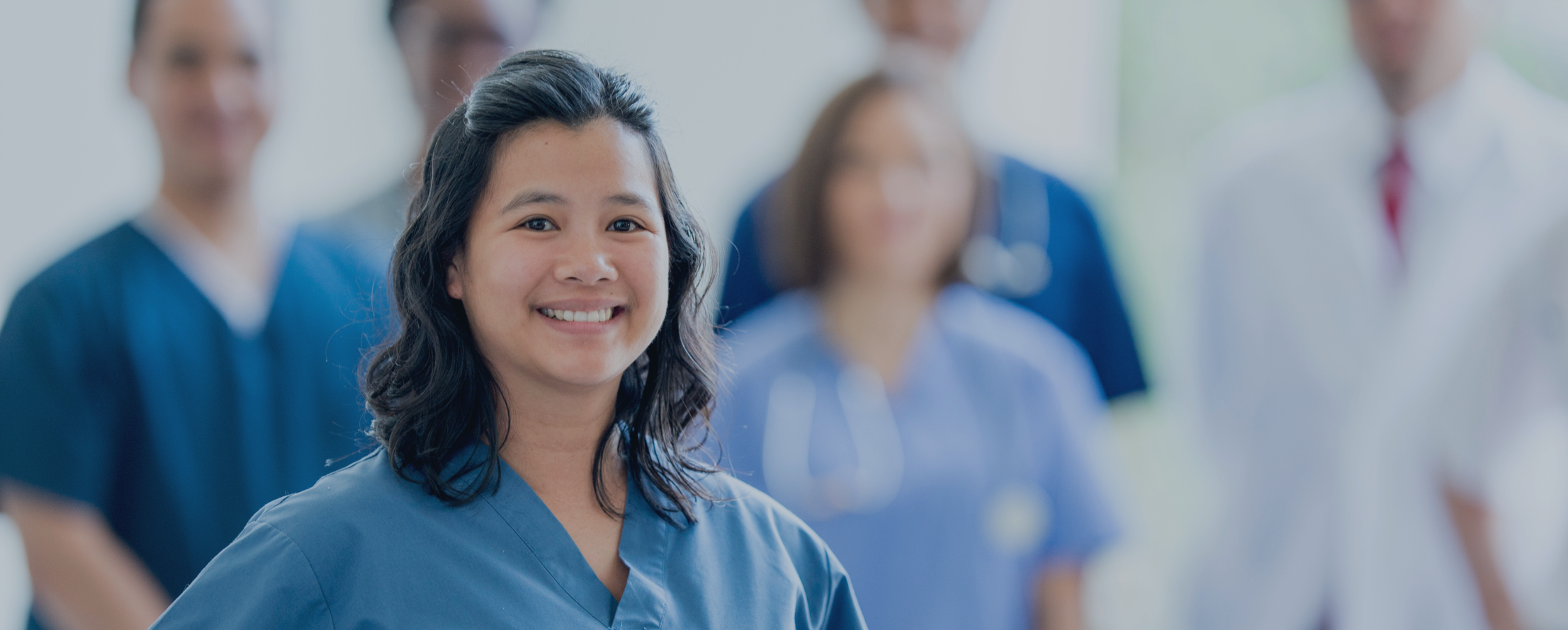 Enfermeras con software para hospitales